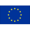 Flaga Unii Europejskiej z karabińczykami